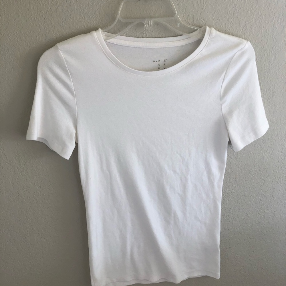 Plain white t-shirt